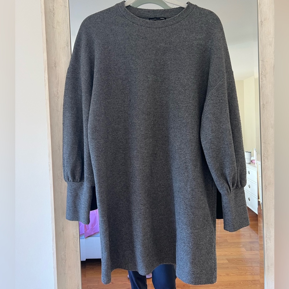Zara grey sweater dress